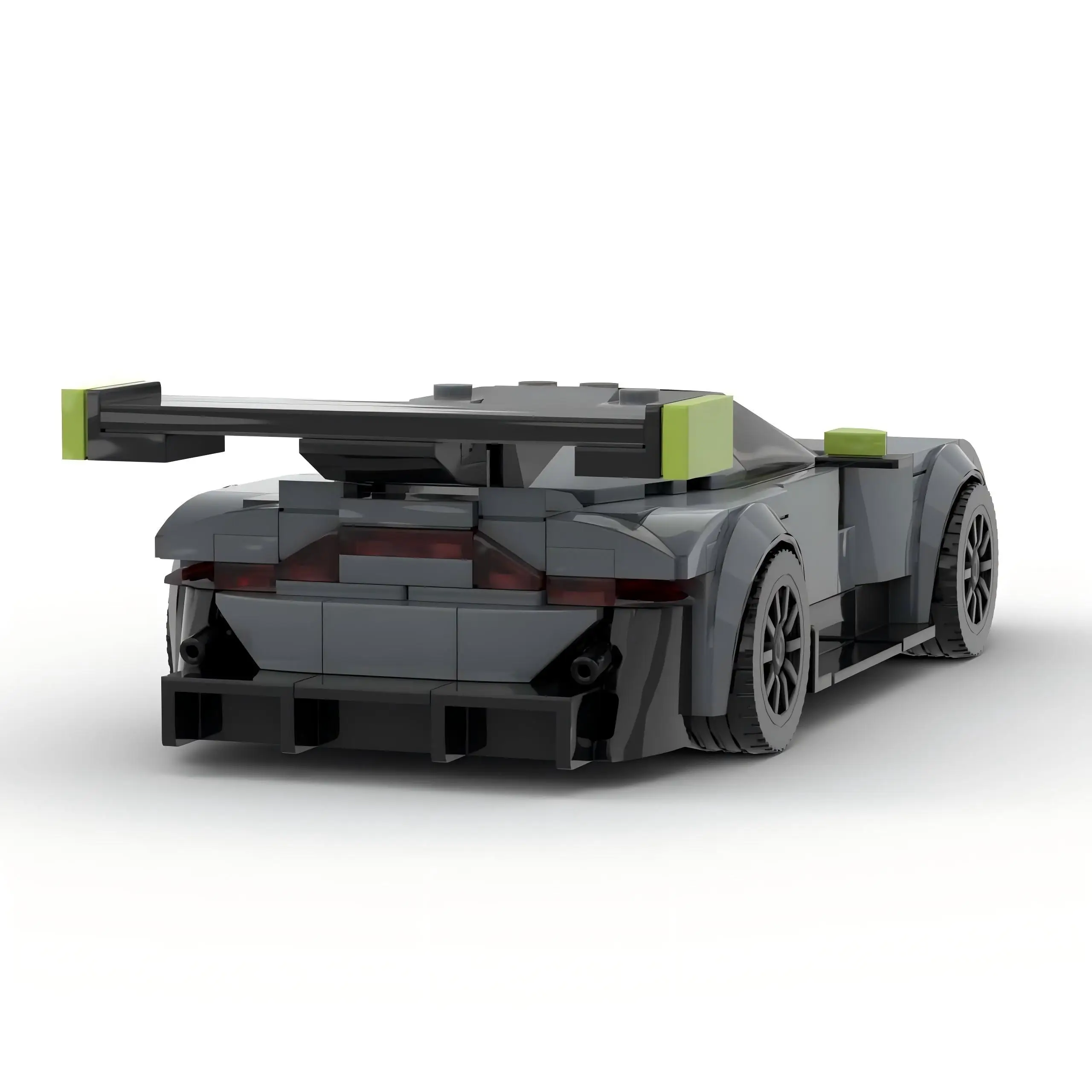 MOC 크리에이티브 시티 슈퍼카 블록 세트 어린이 조립 장난감 애스턴 마틴 반티지 GT3 레이싱 모델 DIY 소년 생일 선물