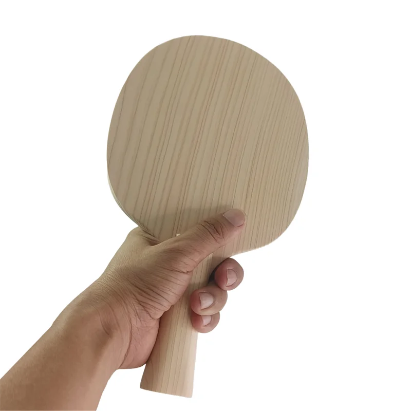 Single Ply Hinoki Solid Wood Table Tennis Blade 8mm Ping Pong Blade  FL CS Soft Elastic for Loopdriving Players view 4