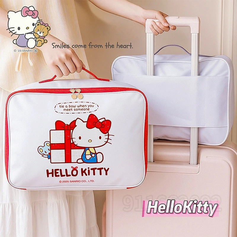 

Sanrio Hello Kitty New Portable Travel Storage Bag Large Capacity Fashion Women's Travel Bag Cartoon Travel Portable Storage Bag