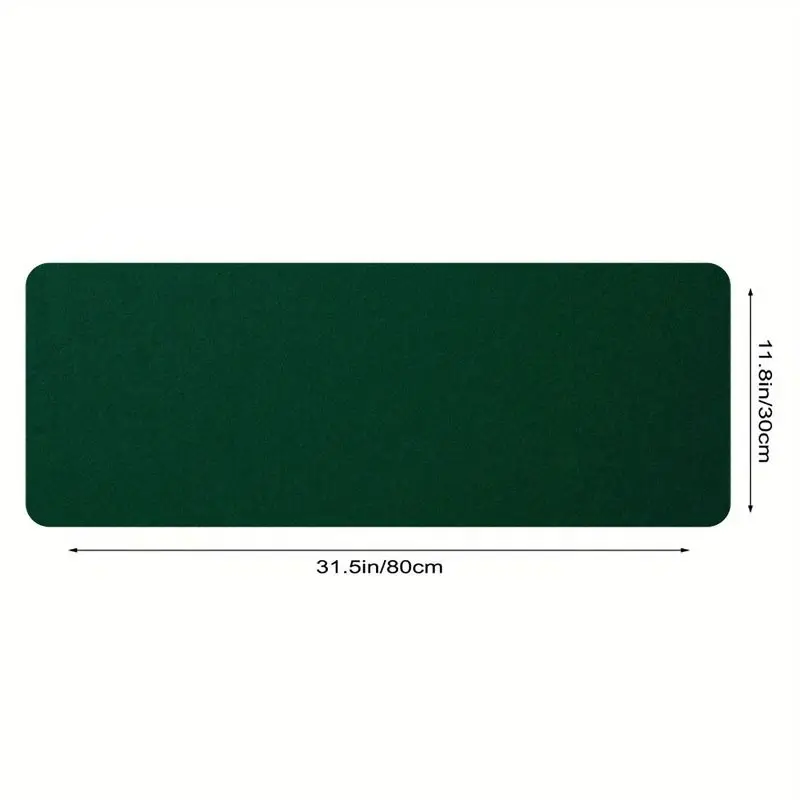 لوحة ماوس ألعاب XL Green، قاعدة غير قابلة للانزلاق، قماش ناعم، واقي مكتب للاستخدام المنزلي والمكتبي، 31.5 بوصة × 11.8 بوصة