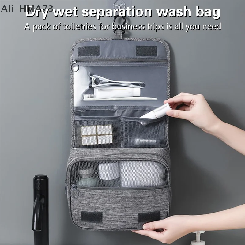 

Foldable Toiletry Bag Organizer Hanging Storage Bag Bathroom Makeup Bag Case Cosmetic Bag Travel Bag For Travel Business