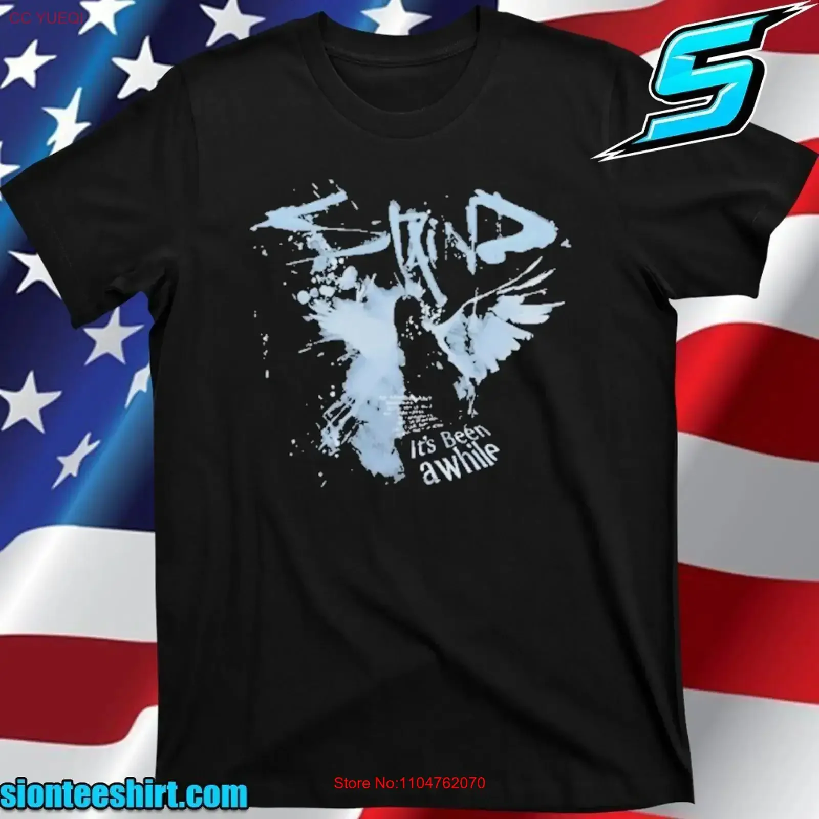 Staind Angel Wings T Shirt 2025 S 5XL vintage Washed Stretched streetwear Stylish Casual Top For Everyday Wear Unisex homme