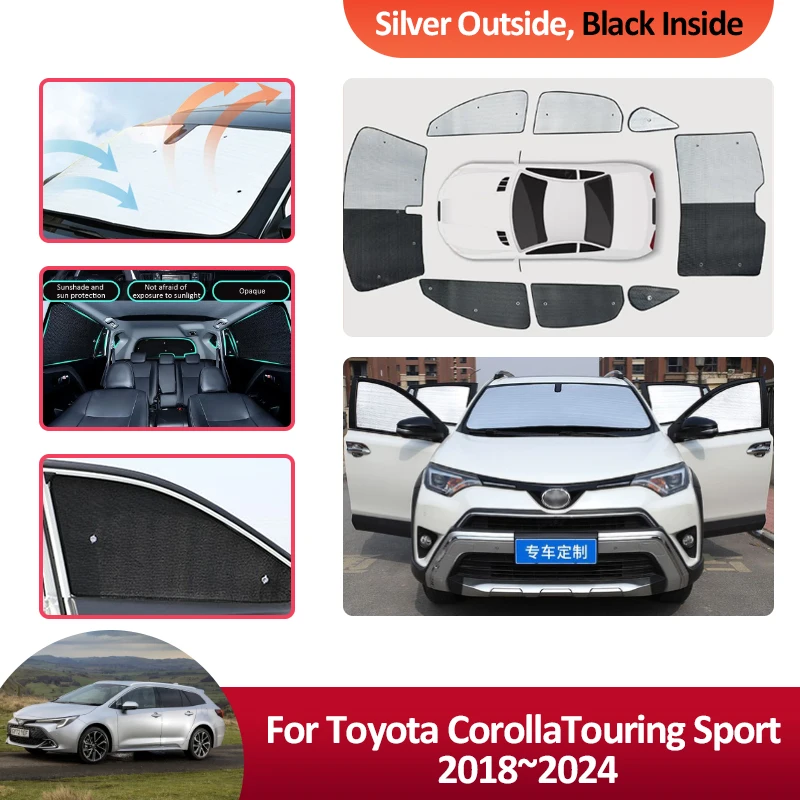 

Sunshade For Toyota Corolla E210 Touring Sport 2018~2024 2019 2020 2023 Car Protection Window Sunshade Cover Anti-UV Roof Sun