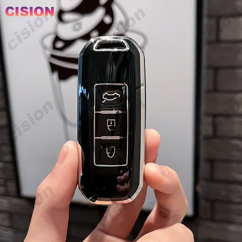 Suave TPU Smart Flip mando a distancia de coche Fob Shell funda con soporte cadena Protector completo llavero para Chevrolet Chevy Groove Captiva