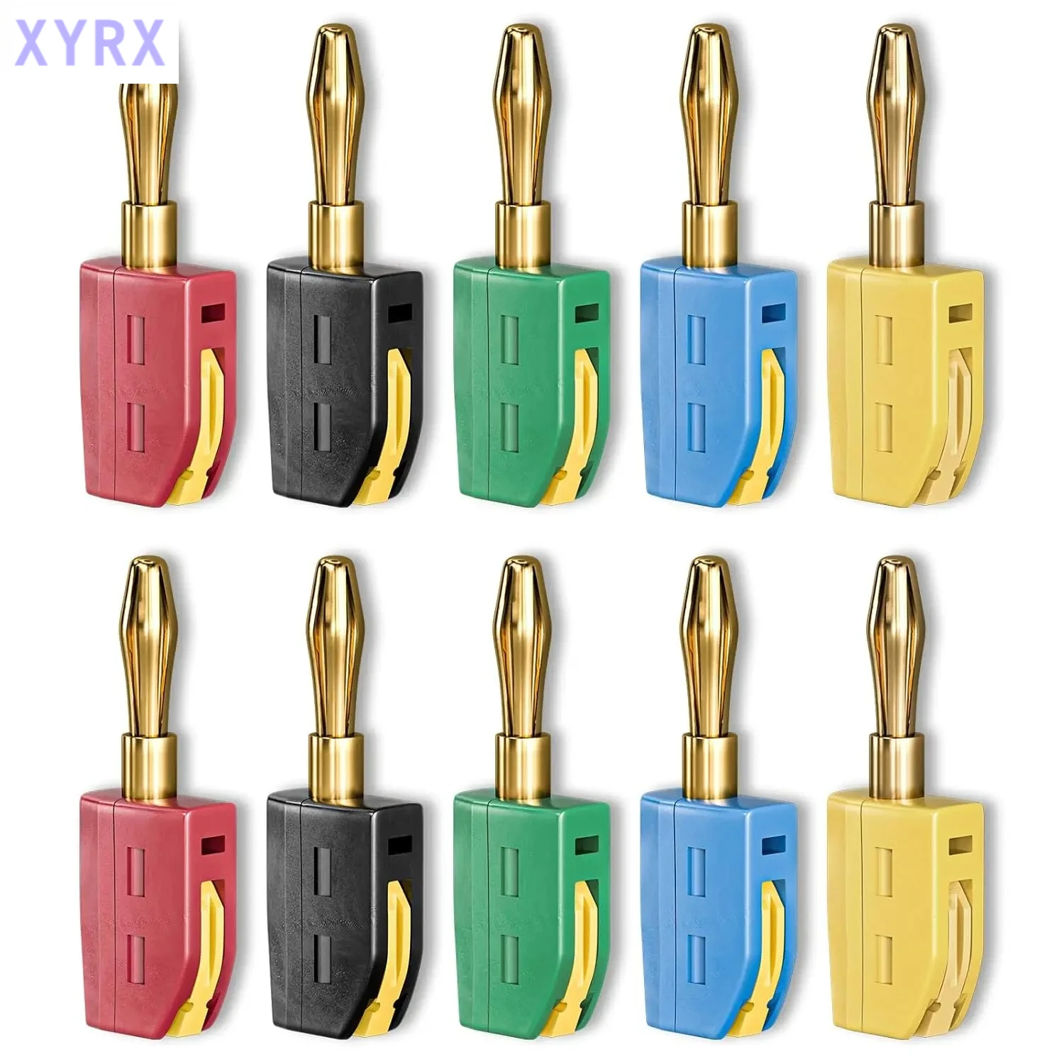 

In spot 4mm Banana Plug High Current Quick Connect Gold-Plated 32A 10PCS Banana Connector