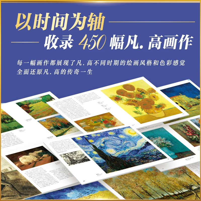 Van Gogh Watching The Stars+Monet Pursuing Light and Shadow Western Art Collection High Definition Original Painting Collection