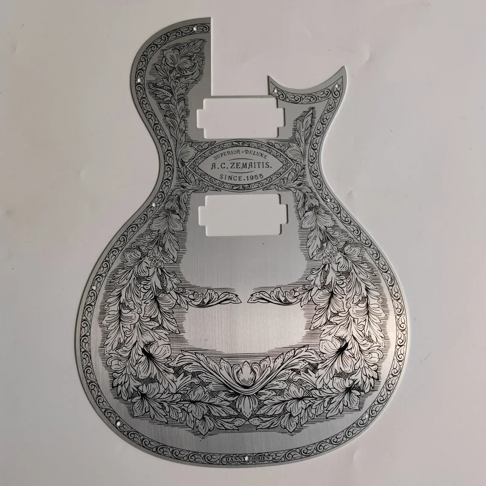 Custom ZEMAITIS Metal Front Electric Guitar Aluminum Plate for LP Guitar Replacement Parts