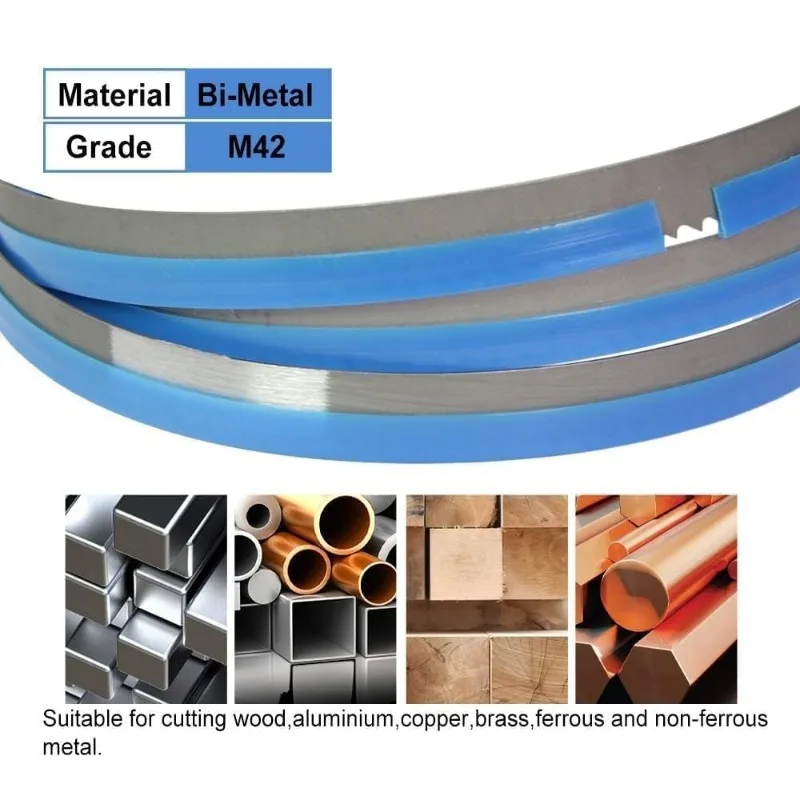 Lâmina de serra de fita bimetálica m42, 4 unidades, 1140 lâminas de serra de fita bimetálica 1140mm x 13x0.65mm 8 18 tpi corte de metal para jolde mbs 105 v