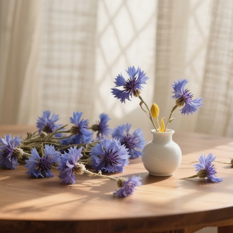 

100% High Quality Blue Cornflower Dried Flower Cornflower Petal For Soap Candle Essence Tea Women's Perfume Making Materials