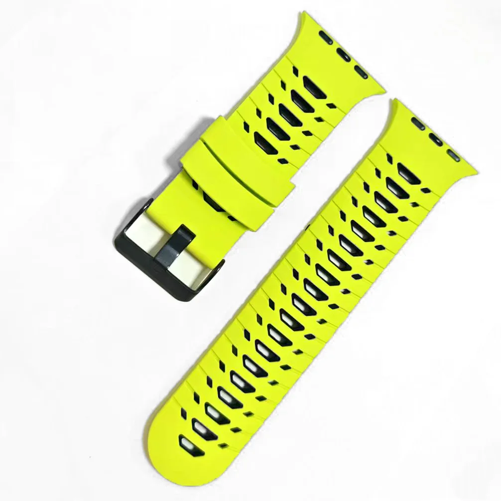 Silicone Straps For Apple Watch Band Ultra 49mm 46mm 45mm 44mm 42mm Bracelet For IWatch Series 10 SE 9 8 7 6 5 Ultra 2 Wristband
