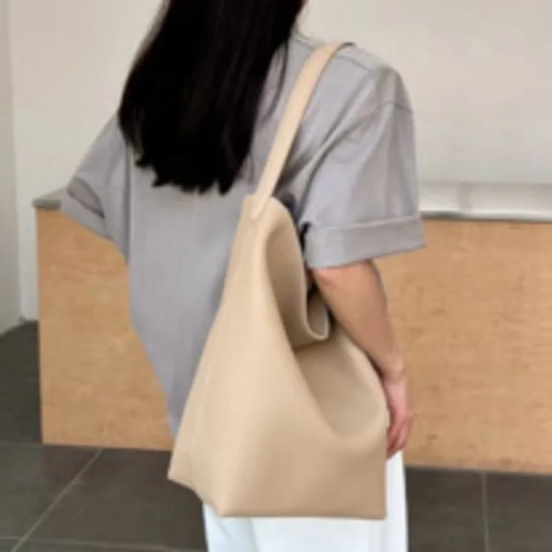 Tas Enkele Lederen Echt Schouder Grote Capaciteit Casual Handtas Voor Vrouw Hoogwaardige Messenger Veelzijdige Luxe Crossbody