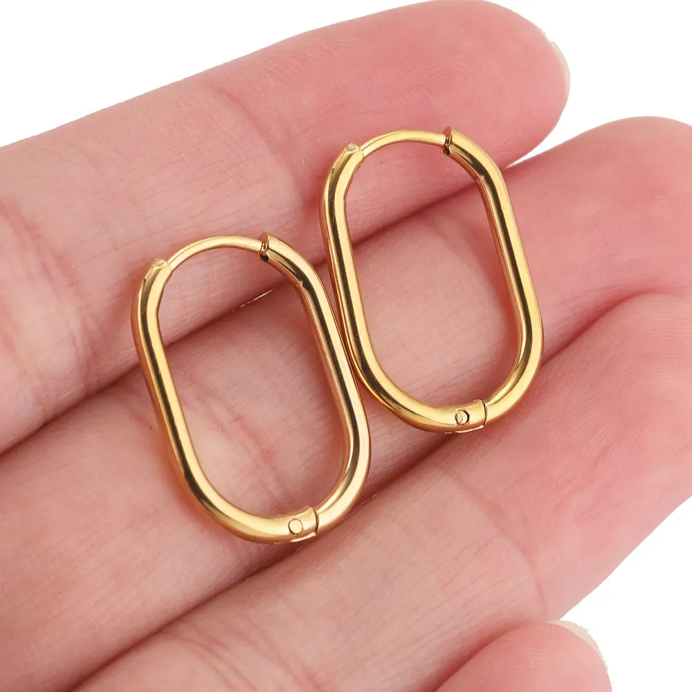 6pcs Stainless Steel Hoop Earrings for Women Earrings Piercing Jewelry Earring Hoop Prevent Allergy Earrings Jewelry Wholesale