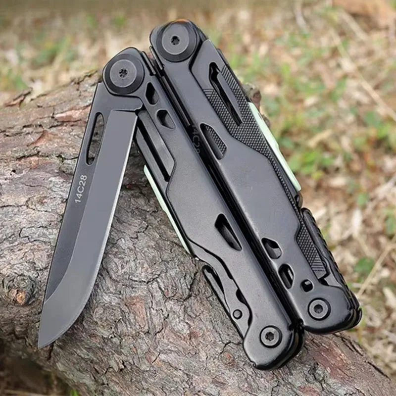 BHBT Multifunctional Folding Knife Pliers Multi Tools EDC Multitools Outdoor Camping Survival Tools With Clip