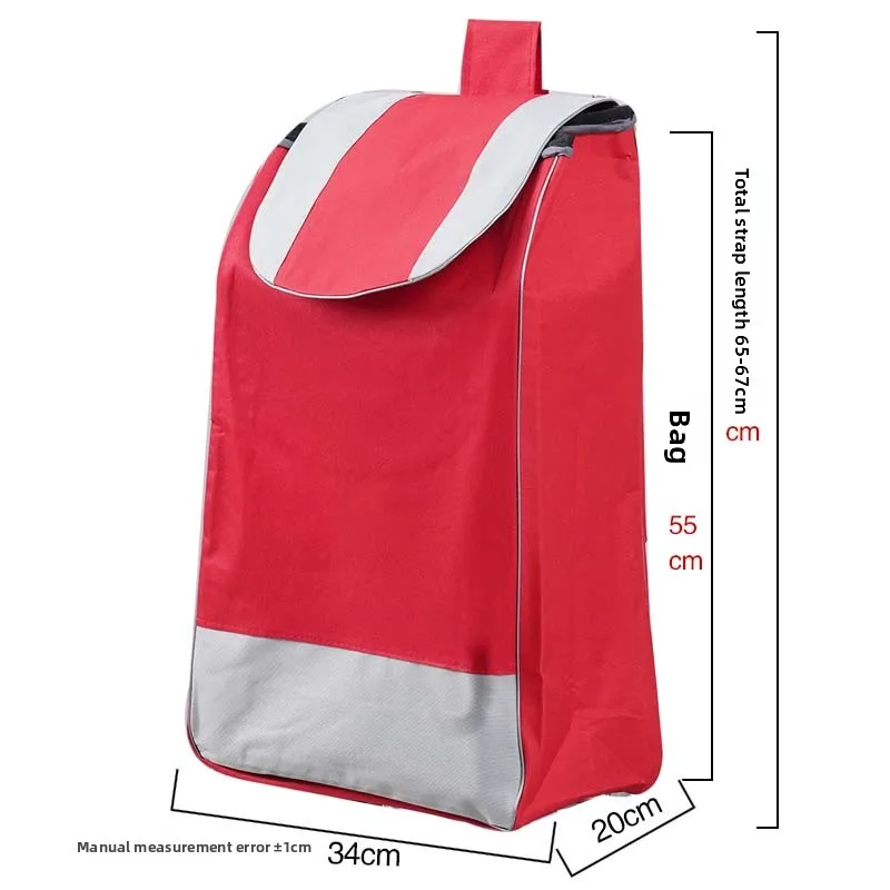 

Extra Large op Cart Bag Heightened Wheelbarrow Hand-Pulled Cart Lage Cart Accories Cloth Bag Bot Board