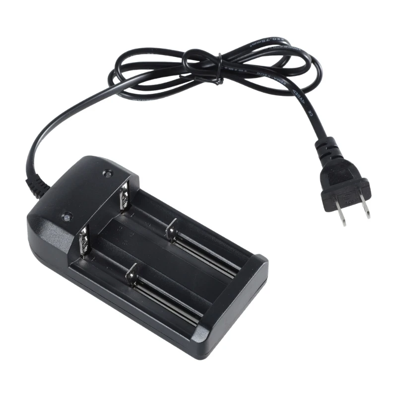 4.2V Double Slot Battery Dock Station for 18650 14500 Cylindrical Lithium Cells with Auto Shut Down Features