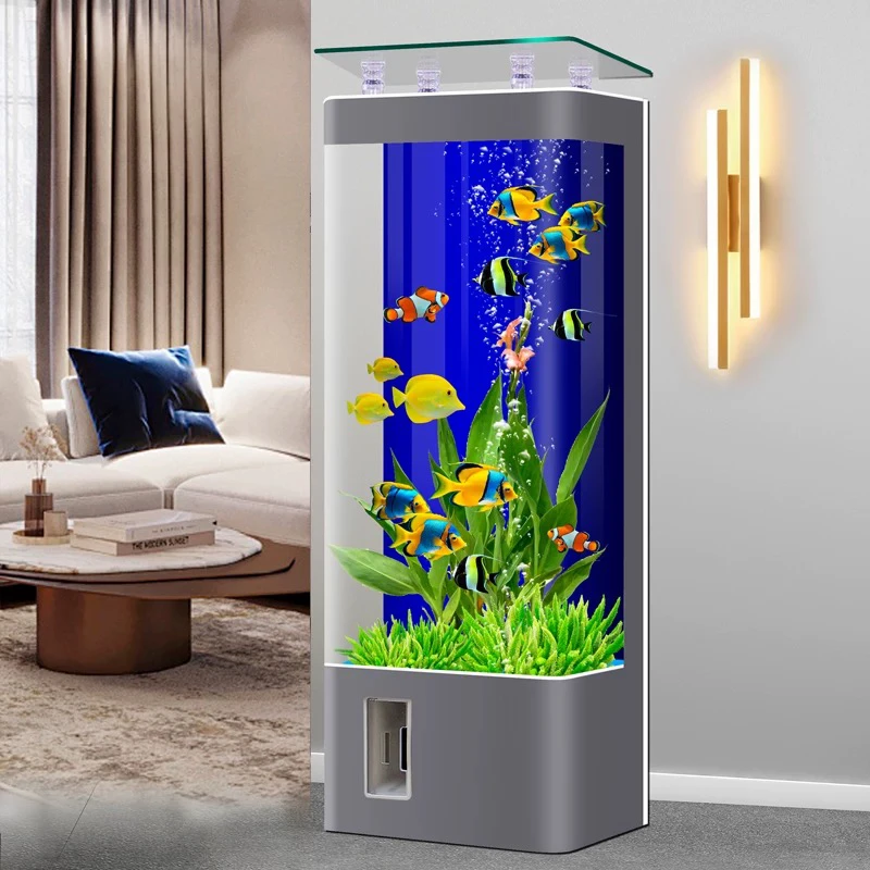 

Living Room Fish Bowl Aquarium Integral Fishbowl Accent Luxury Modern Aquarium Designer Decoration Home Furniture Acquario Lsyg