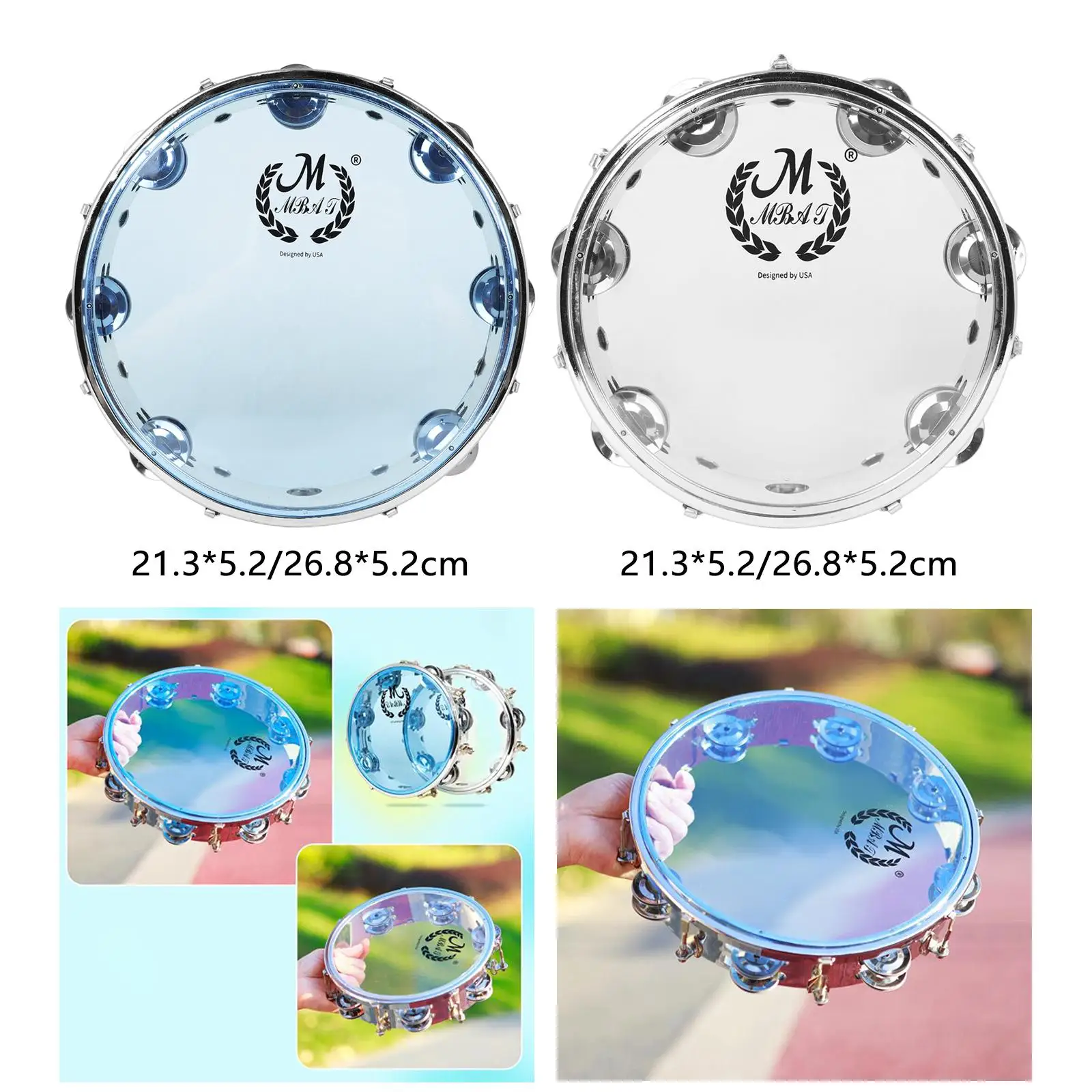 Музыкальный бубен, яркий четкий бубен-пандеро для детской церкви