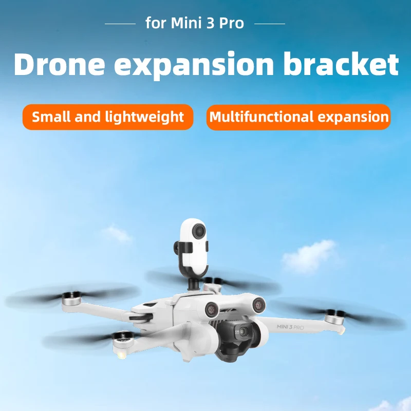 Soporte de cámara de extensión superior, soporte de montaje para DJI MINI 3 Pro, soporte de cámara para Insta360 Go 2, accesorios para Drones