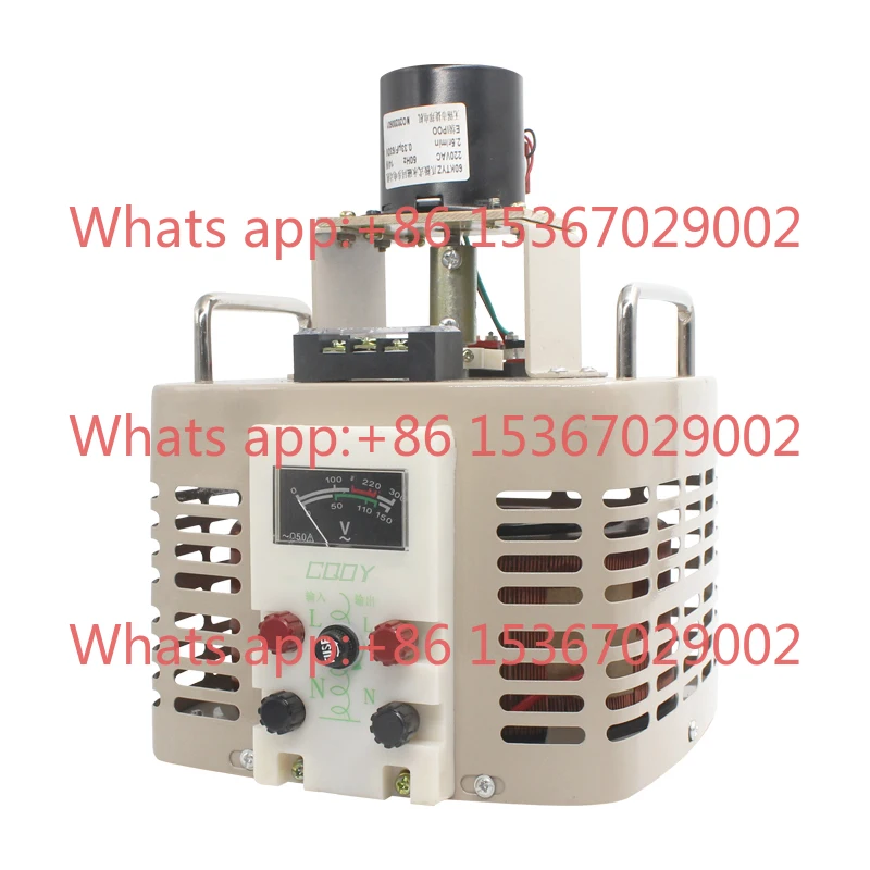 

Electric voltage regulator 220V single-phase contact adjustable transformer