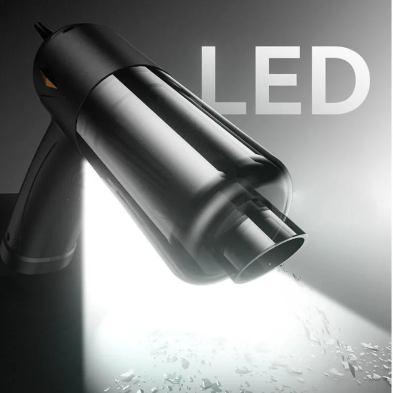 مكنسة كهربائية محمولة قوية للسيارات والمنازل وشعر الحيوانات الأليفة - ماكينة غبار صغيرة قابلة لإعادة الشحن مع فلتر HEPA، سرعتين، شاحن USB