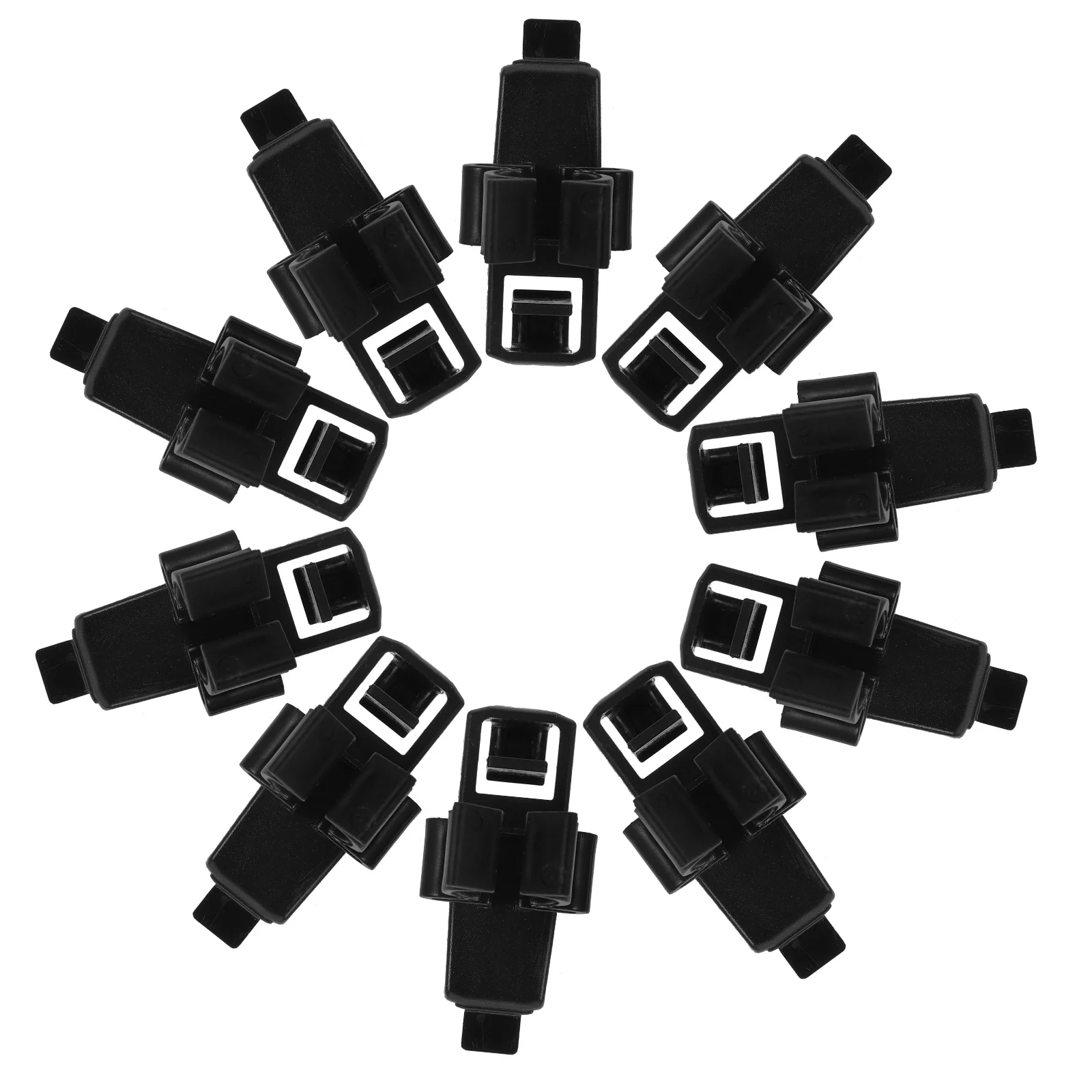 

10Pcs Hole Board Tool Clips Heavy Duty Plastic Pegboard Clamp for Garage Wall Storage Organizer Utility Hangers Home Shop