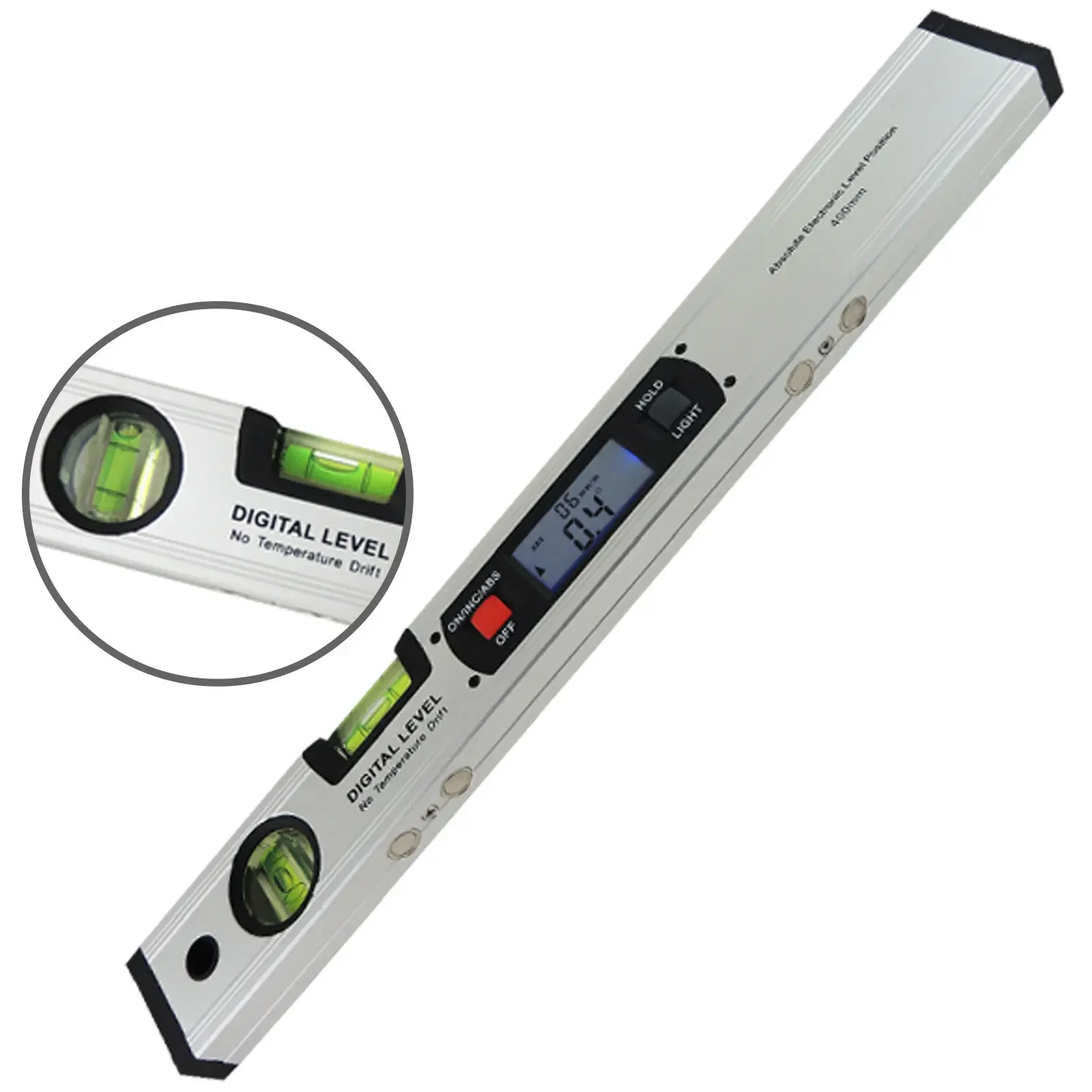 360 Degree Digital Inclinometer 400mm Magnetics Vertical Goniometer Portable DIY Angle Level Measuring Tool
