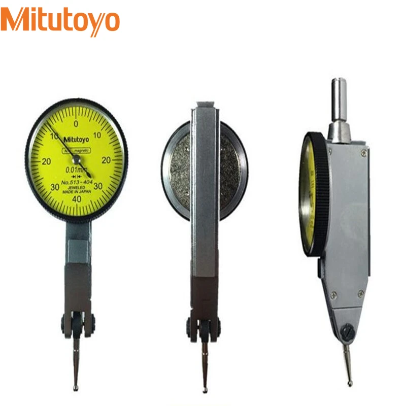 

CNC Mitutoyo Tool Lever Table Dial Indicator 513-404 Gauge 0-0.8mm 0.01mm Precision Metric Dovetail Rails Indicator Measuring