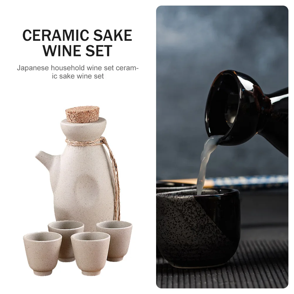 

1 комплект, набор горшков и чашек премиум-класса для саке, керамический держатель для вина для ежедневного использования или особых случаев, плавный, безопасный на ощупь