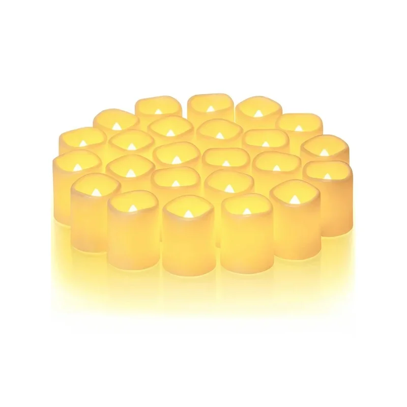 

Flickering LED ivory electronic candle, flameless tealight, battery operated, ideal for weddings