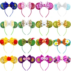 Disney Tinker Bell Headband Mickey Mouse Ears Headbands for Baby Girls Women Sequins Bow Children Hair Accessories Kids Hairband