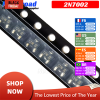 100PCS 2N7002LT1G 2N7002 SOT SOT-23 SMD 702 MMBT2907A 2F 2N2222 1P 2N3904 1AM 2N3906 2A 2N5551 G1 2N5401 2L MMBT2222A MMBT5551