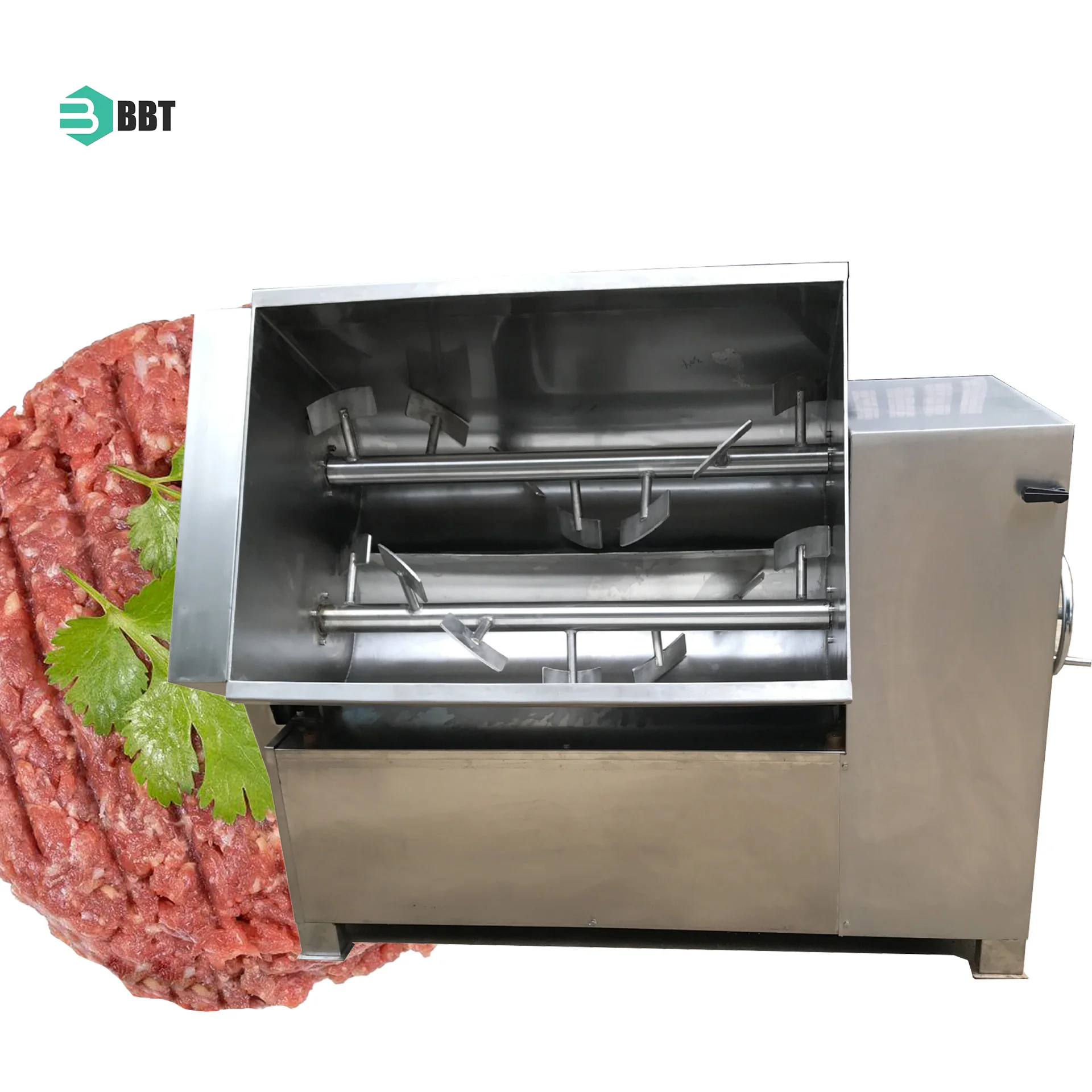 Industrial Sausage Minced Meat Blender Food Stuffing Vacuum Meat Mixer Small Scale Meat Mixer Vegetable Grinder