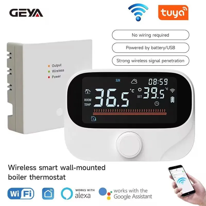 

TUYA Smart Home Floor Heating Smart Switch App Timing Floor Heating Energy-saving RF Wireless WIFI Temperature Control Switch