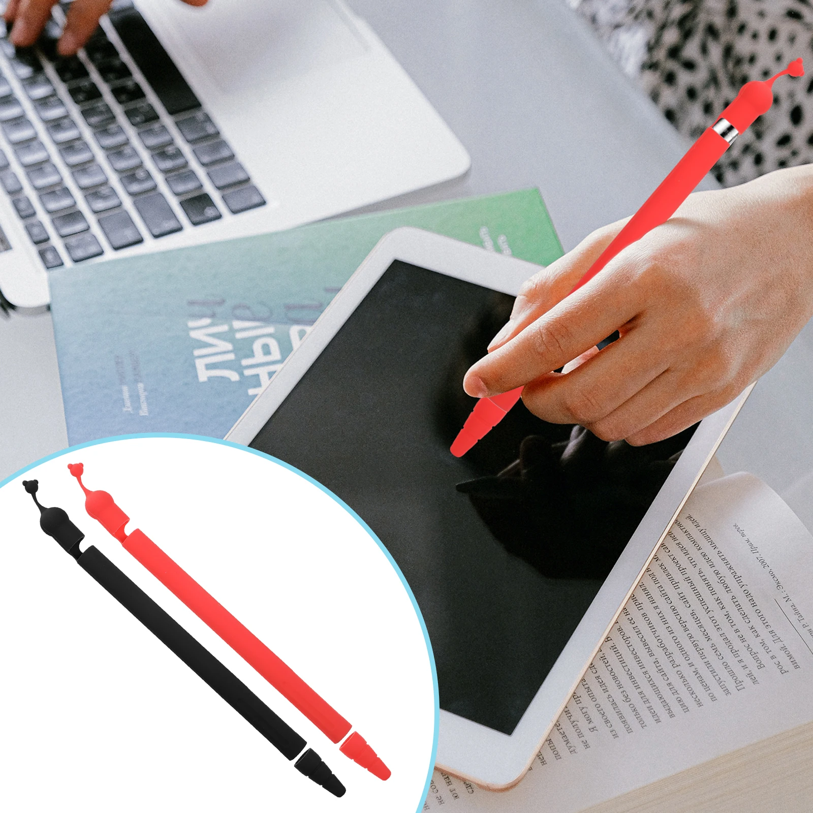 

Silicone Pen Case Pencil Sleeve Protector Non Slip Durable Cover Stylus Writing Accessories High Quality Material Longevity