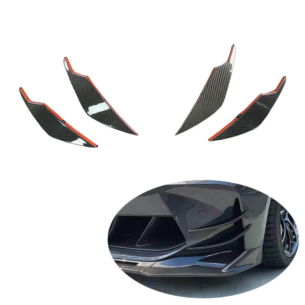 

Carbon Fiber Front Bumper Spoiler Fins for BMFront Bumper Fins Canards
