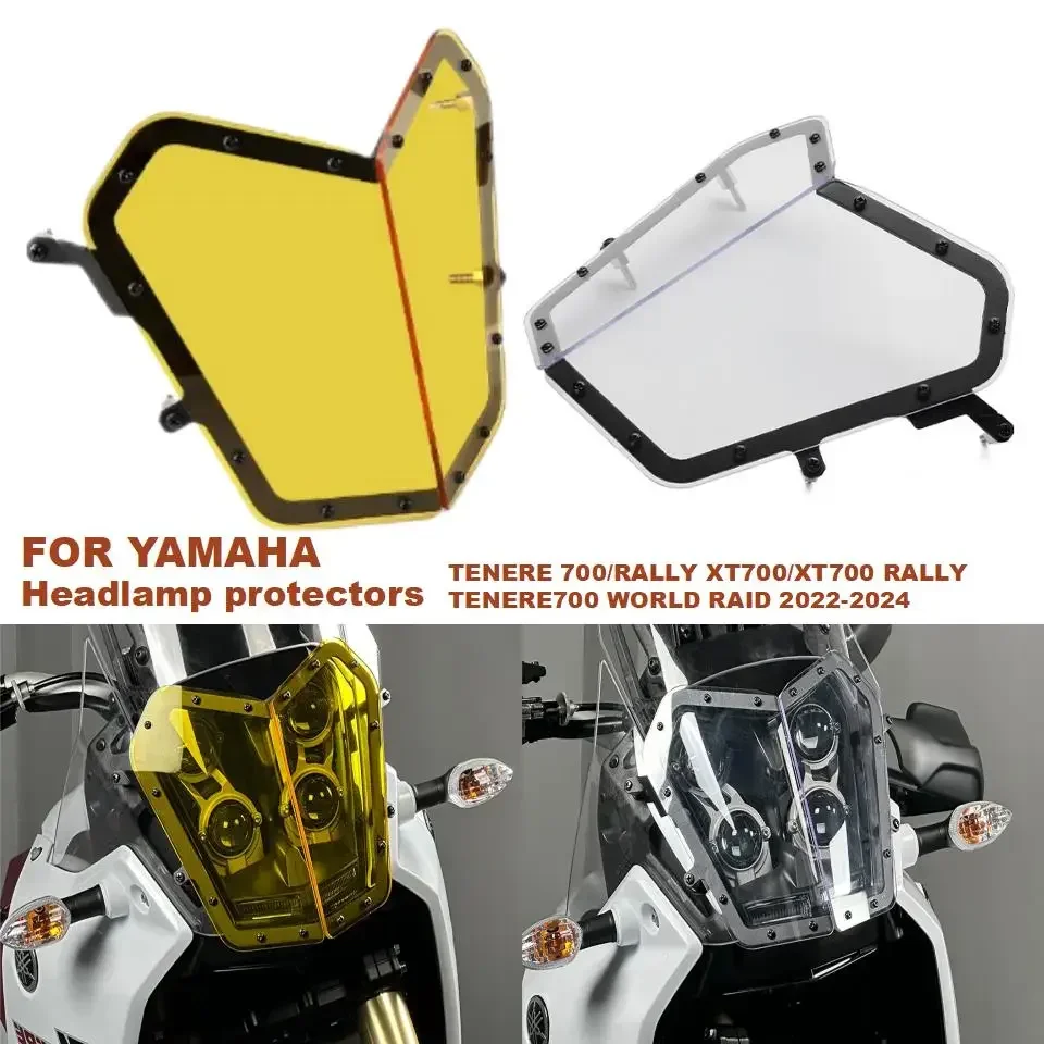 

XTZ700 Headlight Cover Lamp Mirror For YAMAHA TENERE 700 WORLD XTZ700 690/RALLY Motorcycle Headlight Protector Cover Accessories