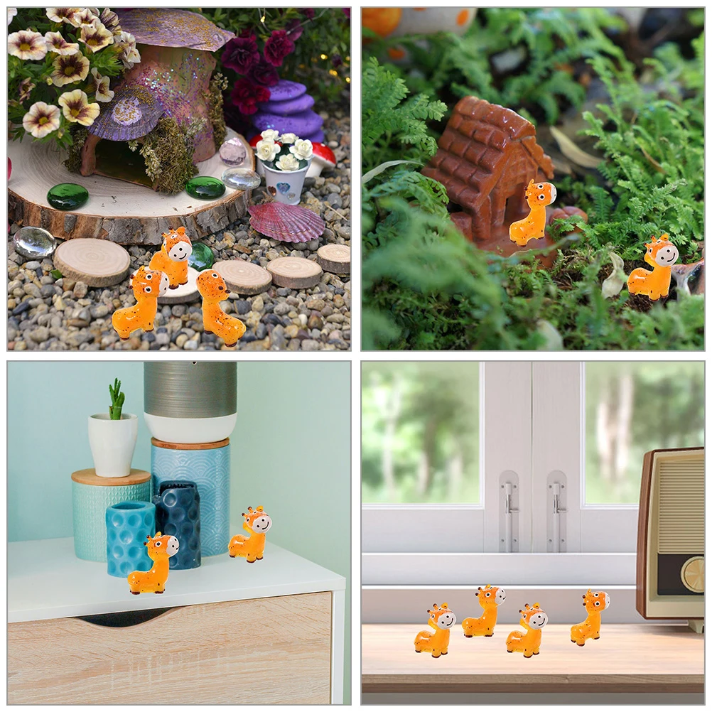 

10 Pcs Deer Decor for Home Ornament Miniature Animal Figures Desktop Toys Animals