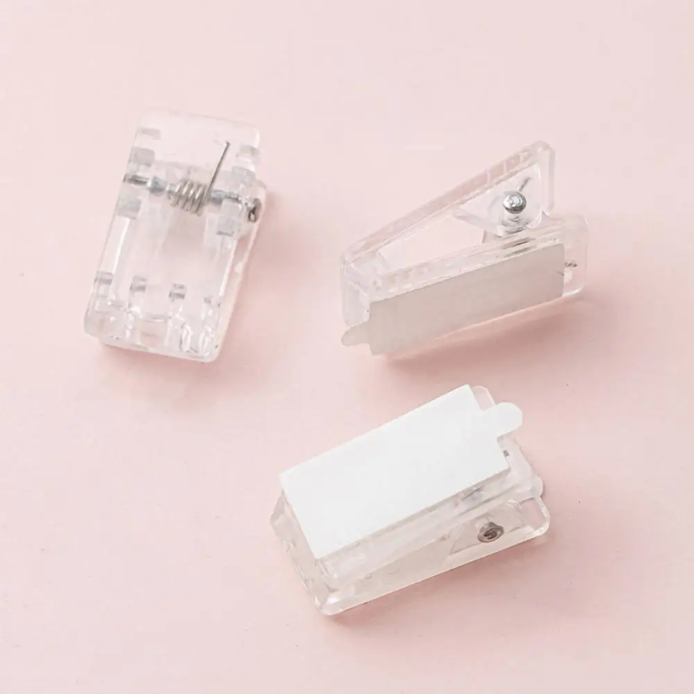Walls Sticky Clips Self-adhesive Spring Clips Plastic Wall Sticky Spring Clips for Artwork Hanging Photo Poster Paper for Office