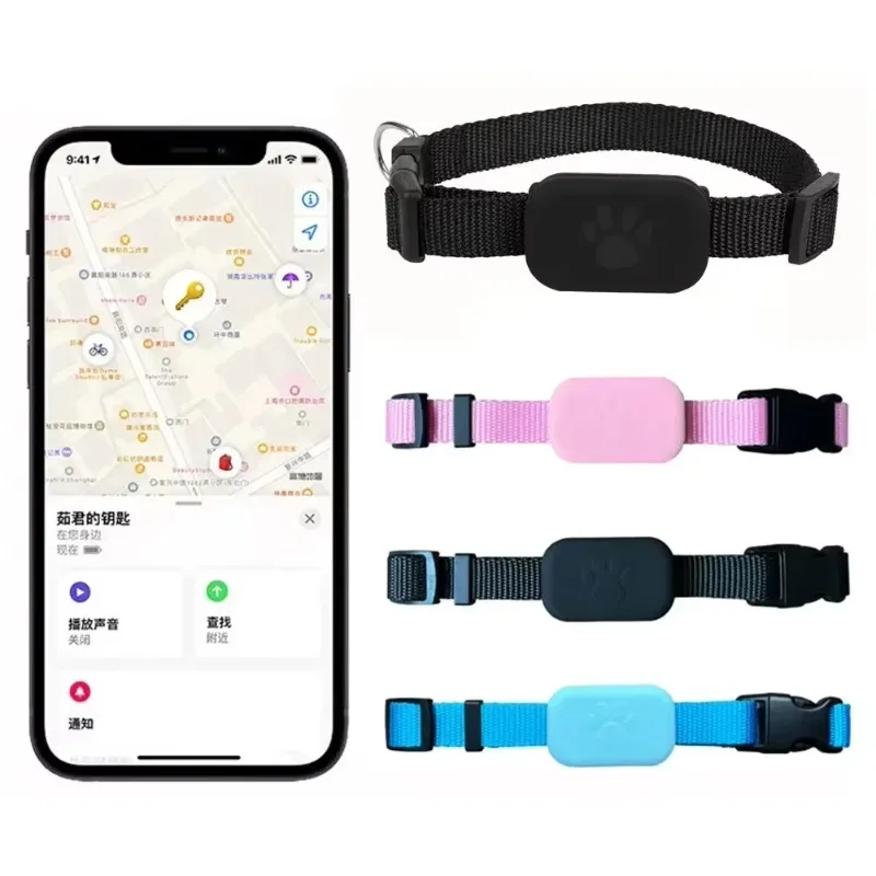 Wholesale Anti-Lost Smart Locator GPS Pet Tracker Collar for Cats Dogs Waterproof Silicone Good Price IOS Android Compatible