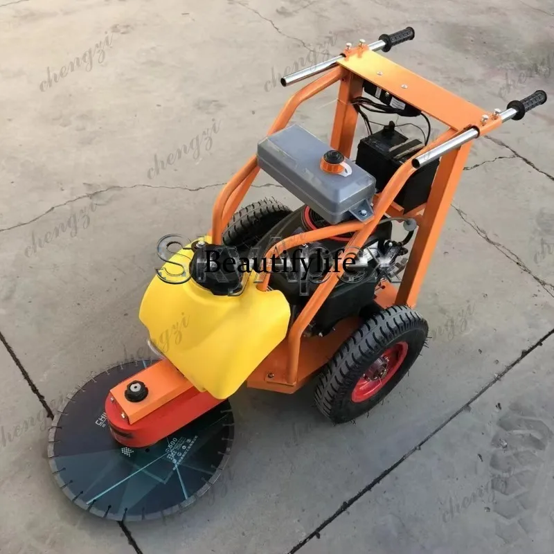 81 Hand Push Pile Cutting Machine Road Ground Pile Trimmer Height Adjustable High Speed Concrete Pile Head Cutter