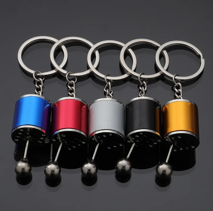 Car Gear Box Keychain for Men Women Imitation 6 Speed Manual Car-styling keyring Gear Knob Shift Gearbox Stick Gift Souvenir Hot