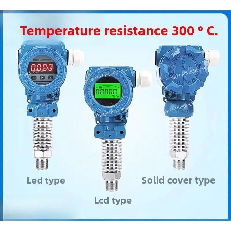 High-temperature Resistant Digital Pressure Transmitters, 4-20mA High-precision, Sensors for Steam/Water Pressure & Boilers