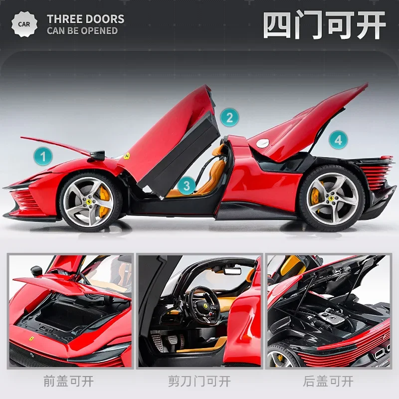 Bburago 1: 18 Ferrari SP3 Dytona sports car alloy car model simulation car model decoration gift