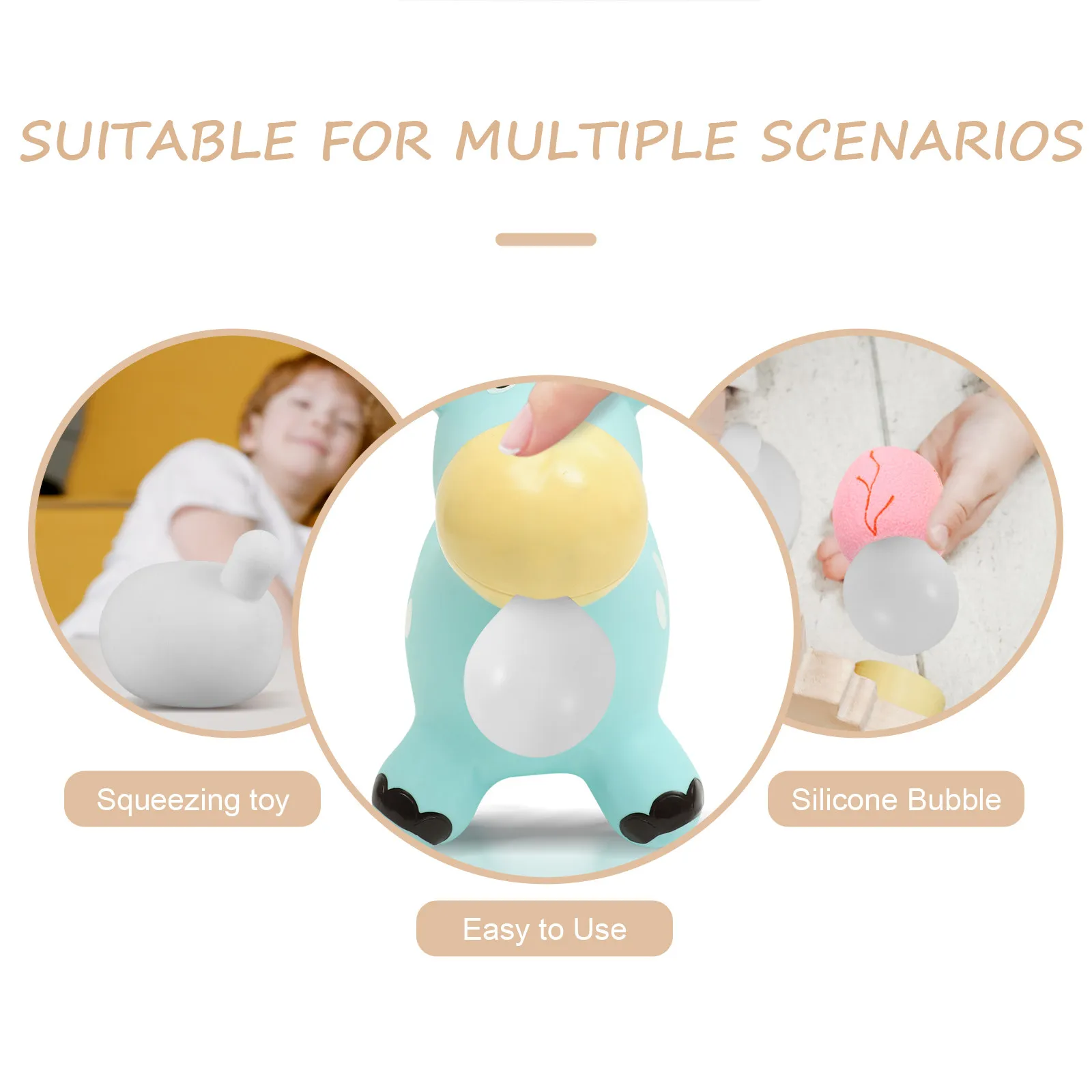 

10Pcs Bubble Insert Ball for Squeeze Relief Stress Sensory Fidget Fun DIY Craft Making Decompression Prop Inner Replacement