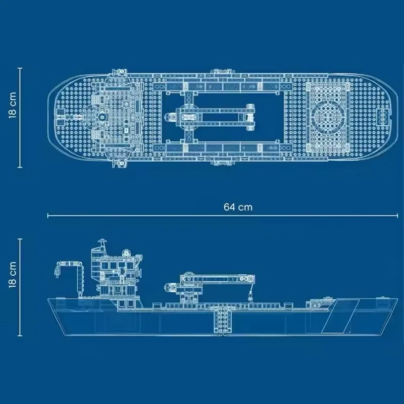 MOC Deep Sea Exploration Research Ship, Adventure Ship, Building Block Model Toy, Ocean Ship Model Building Block Birthday Gift view 2