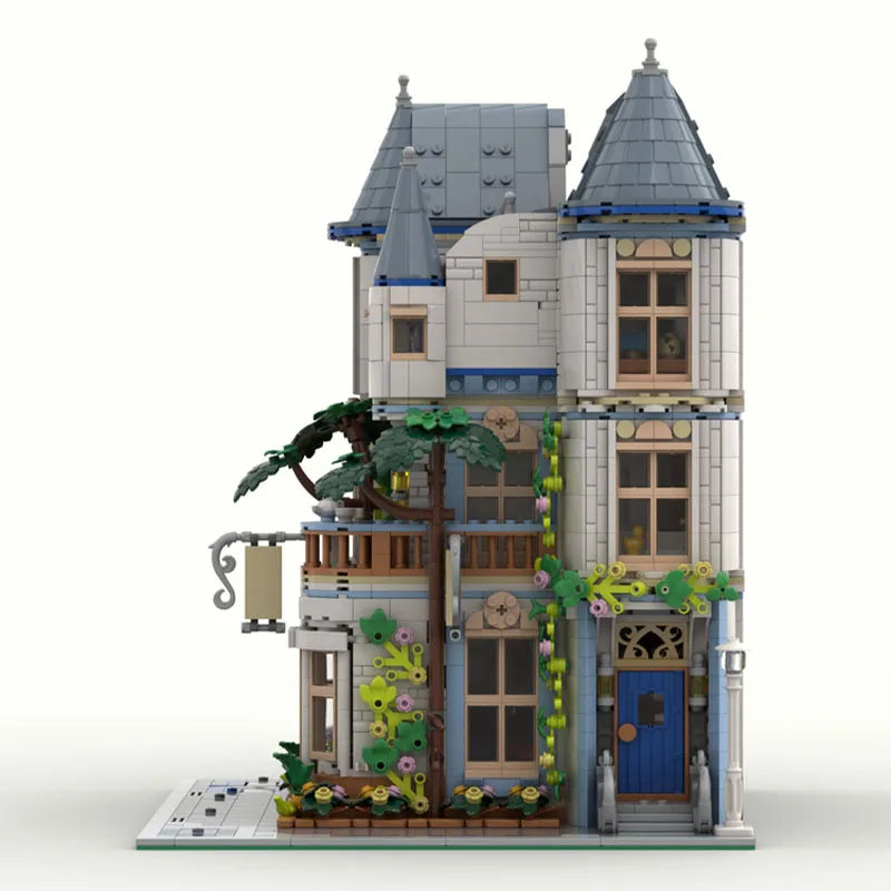 3009PCS MOC Hoek Kasteel BNB Modulaire Bouwsteenmodellen, Creatieve DIY, Perfect voor Collectie, Educatief Speelgoed Geschenken
