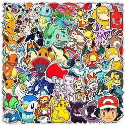 Pegatinas de Anime de Pokémon para niños, calcomanías bonitas de 10/30/50 piezas, para ordenador portátil, teléfono, Maleta, bicicleta, Graffiti, pegatinas divertidas de dibujos animados