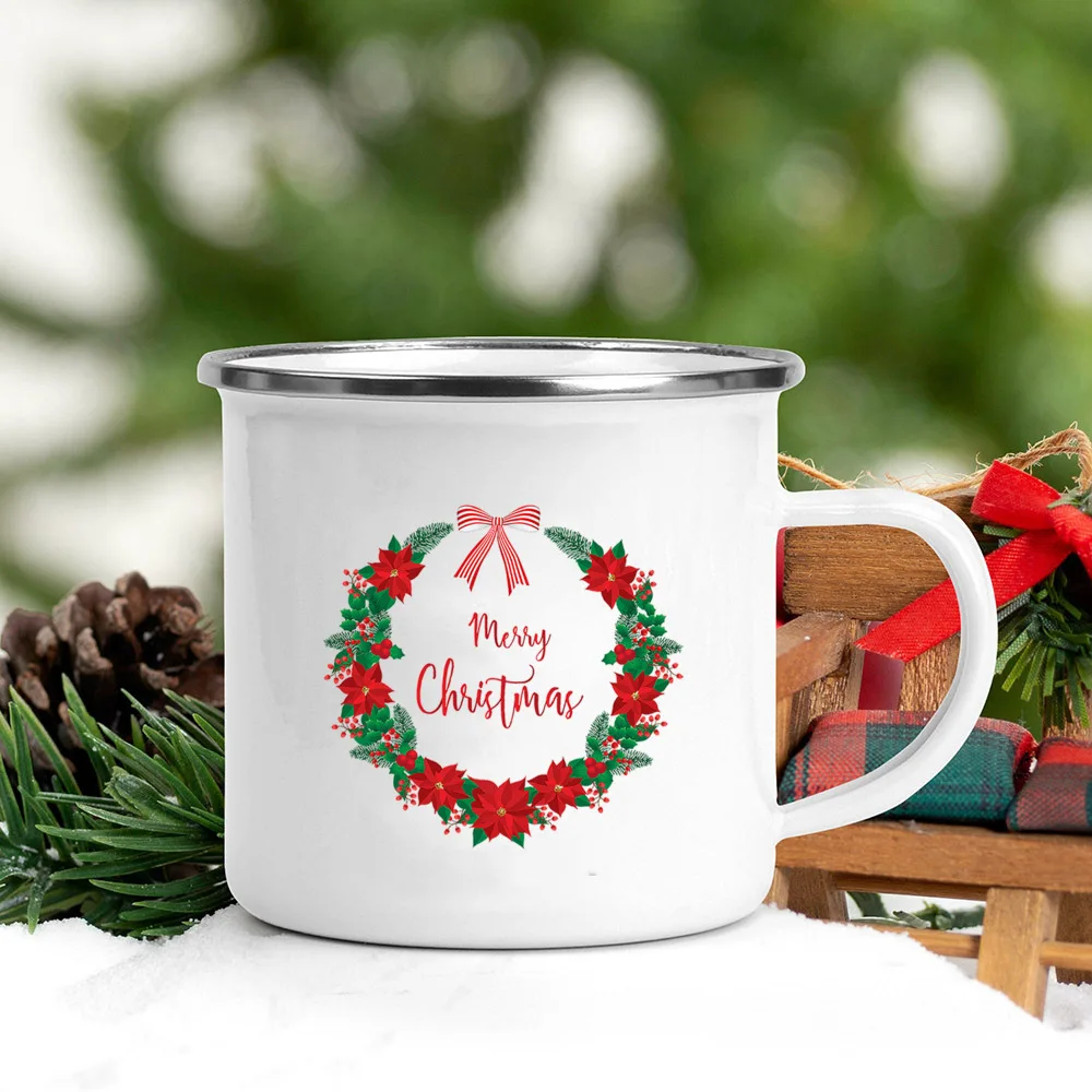 Merry Christmas Mug holly Jingle Balls Mugs Christmas eve gift Hot Chocolate cups winter Handle cup gift for lover friend family