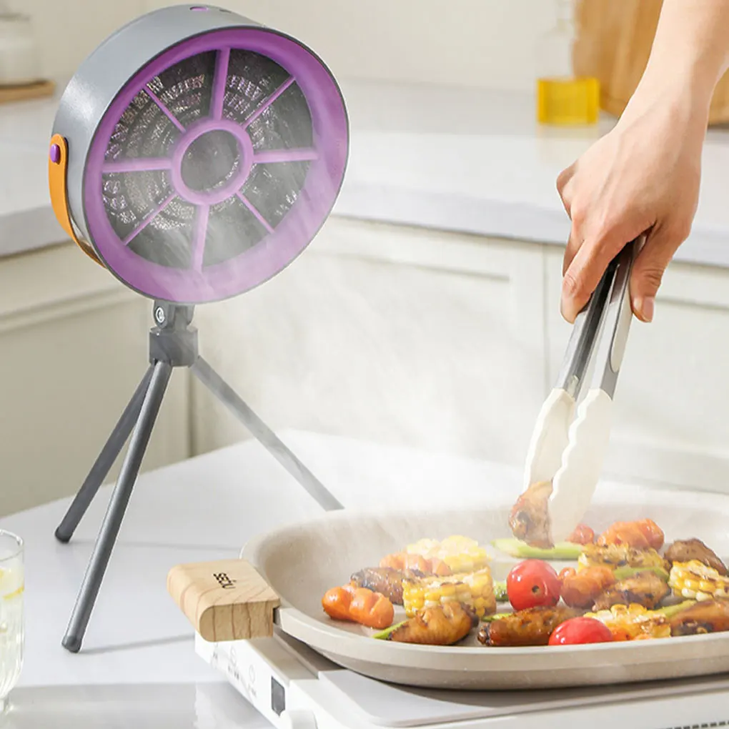 

Настольная вытяжка, 3-скоростная регулировка, мультифильтрационный кухонный вытяжной вентилятор, портативный дымосос для наружного кемпинга, дома