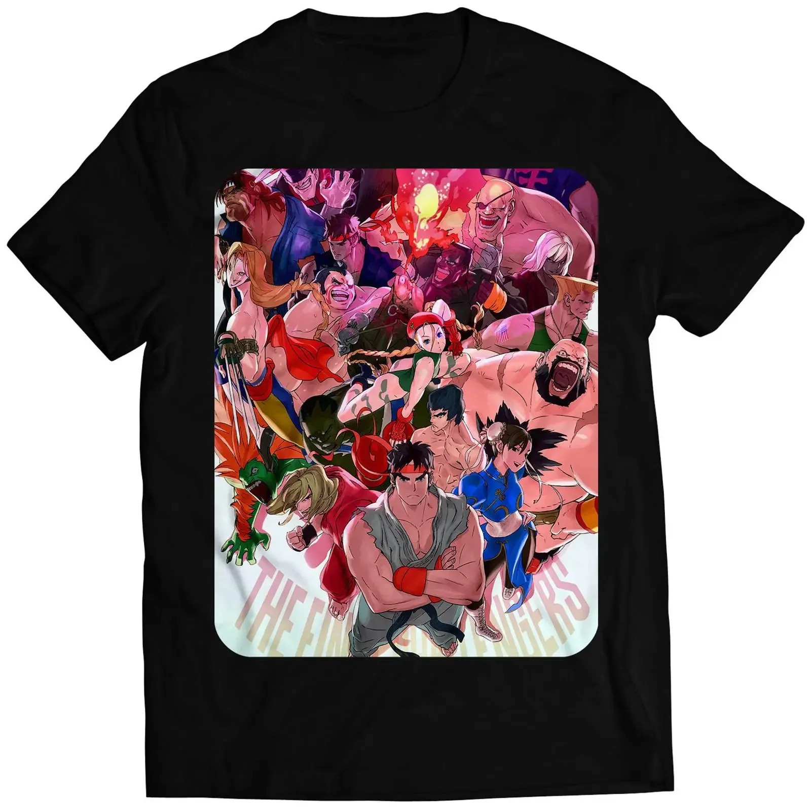Ultra SF2 Final Challengers Cover Premium T shirt Vectorized Design vintage Washed Slightly Casual Breathable Versatile homme